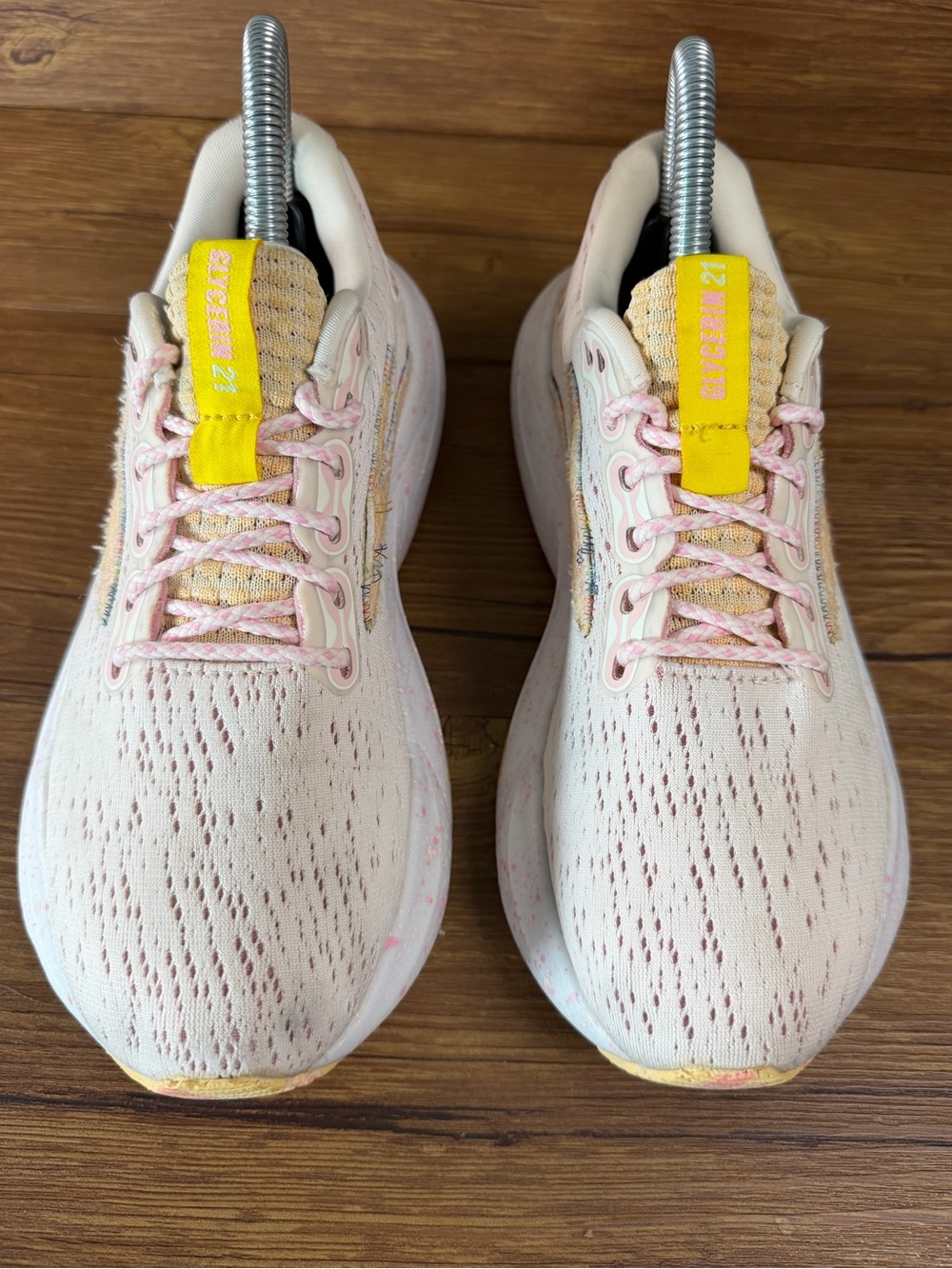 Brooks Glycerin 21 LE Delicacy Icy Pink Prism Ice Running Shoes Women’s Size 6 - Picture 5 of 11